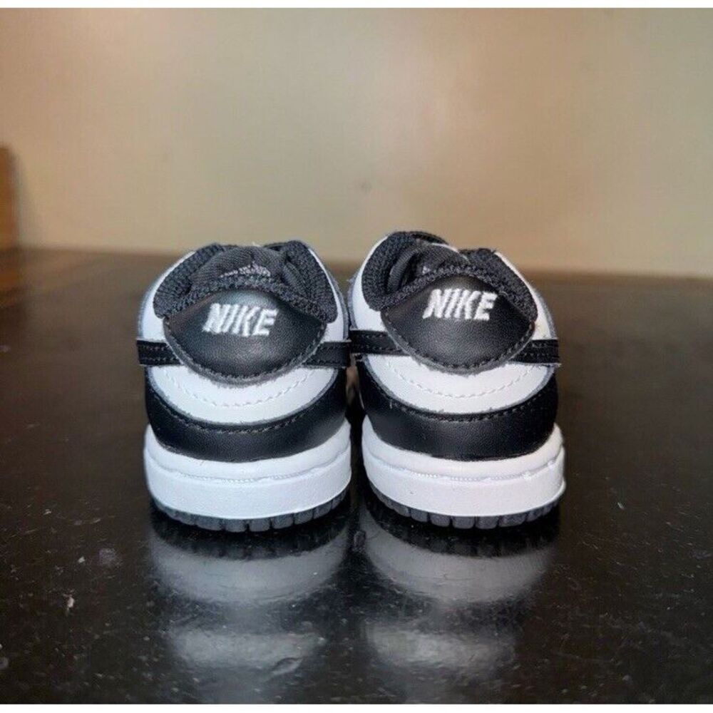 Nike Dunk Low Panda Black White CW1589-100 Td Toddler Baby Boy Size 4C - Picture 4 of 6